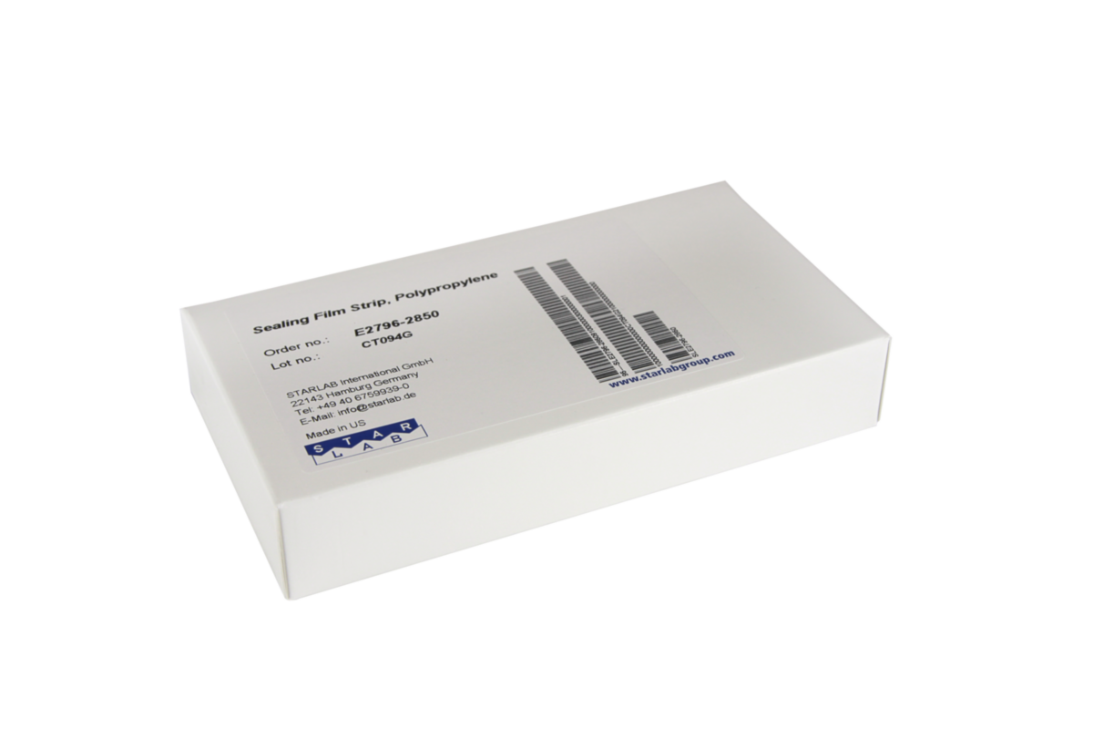 Polypropylene PCR Sealing Film Strips, Clear - STARLAB